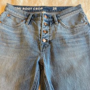 J Crew, Denim, Boot Crop, Size 28, Light Wash